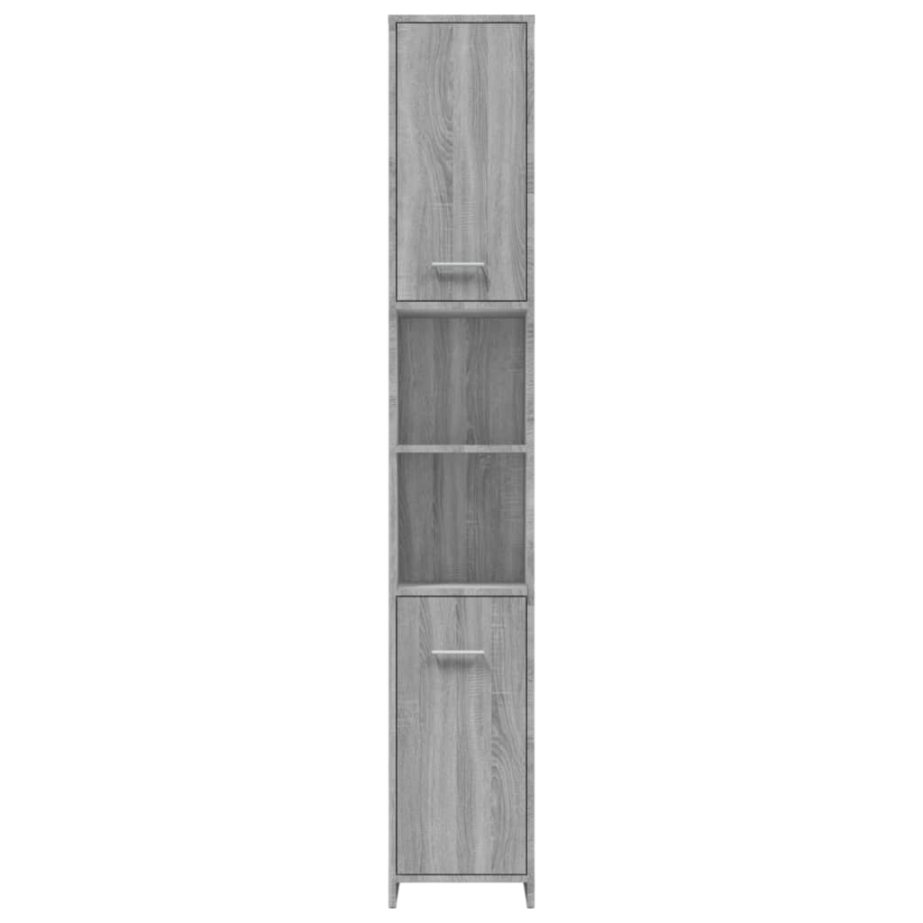 Badkamerkast 30x30x183,5 cm bewerkt hout oud houtkleurig