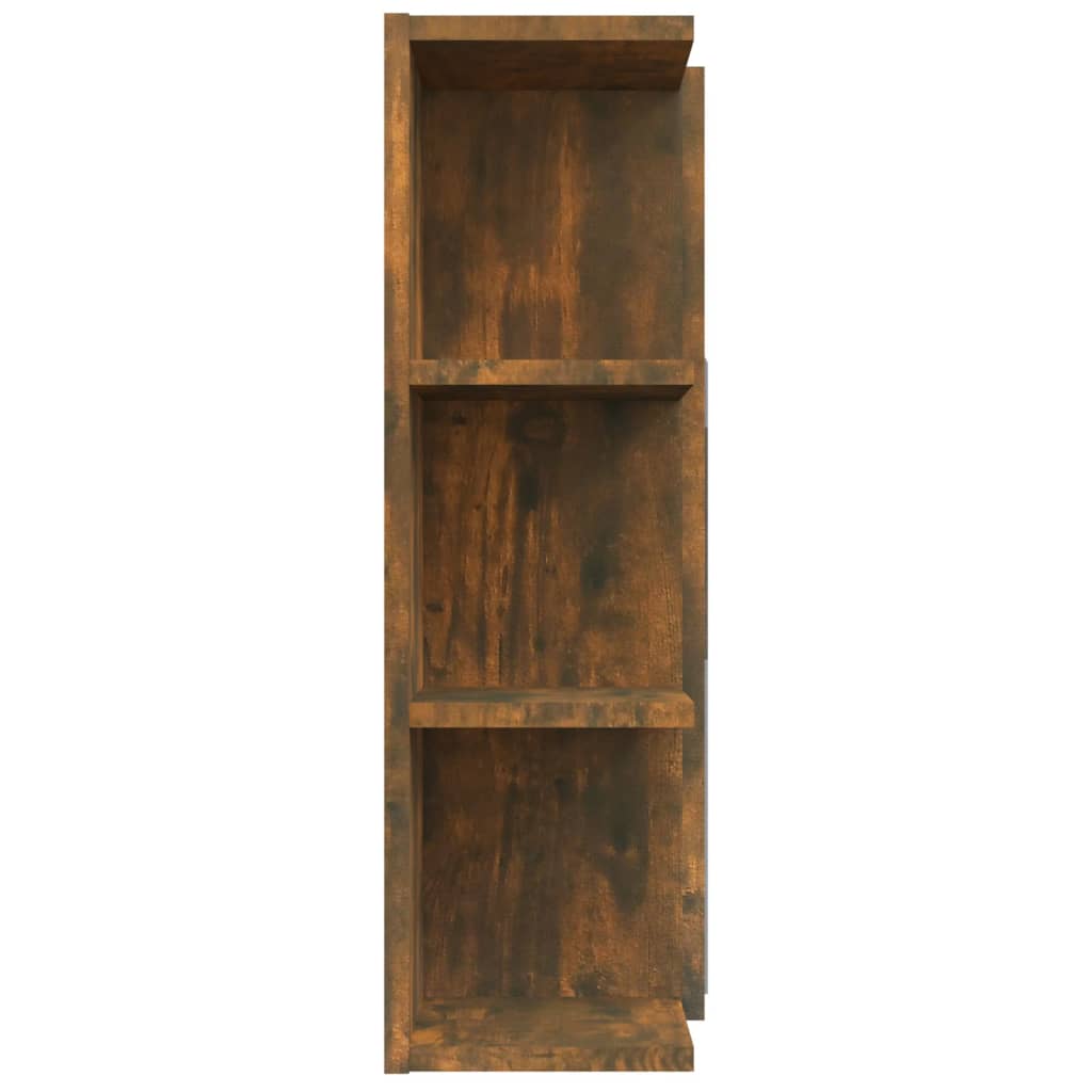 Armoire de toilette avec miroir 80x20,5x64 cm en bois travaillé