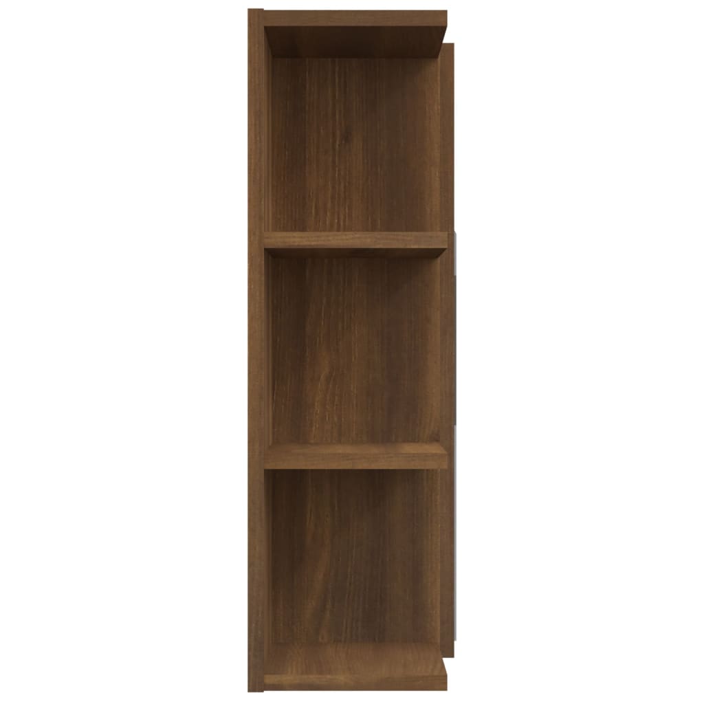 Armoire de toilette avec miroir 80x20,5x64 cm en bois travaillé