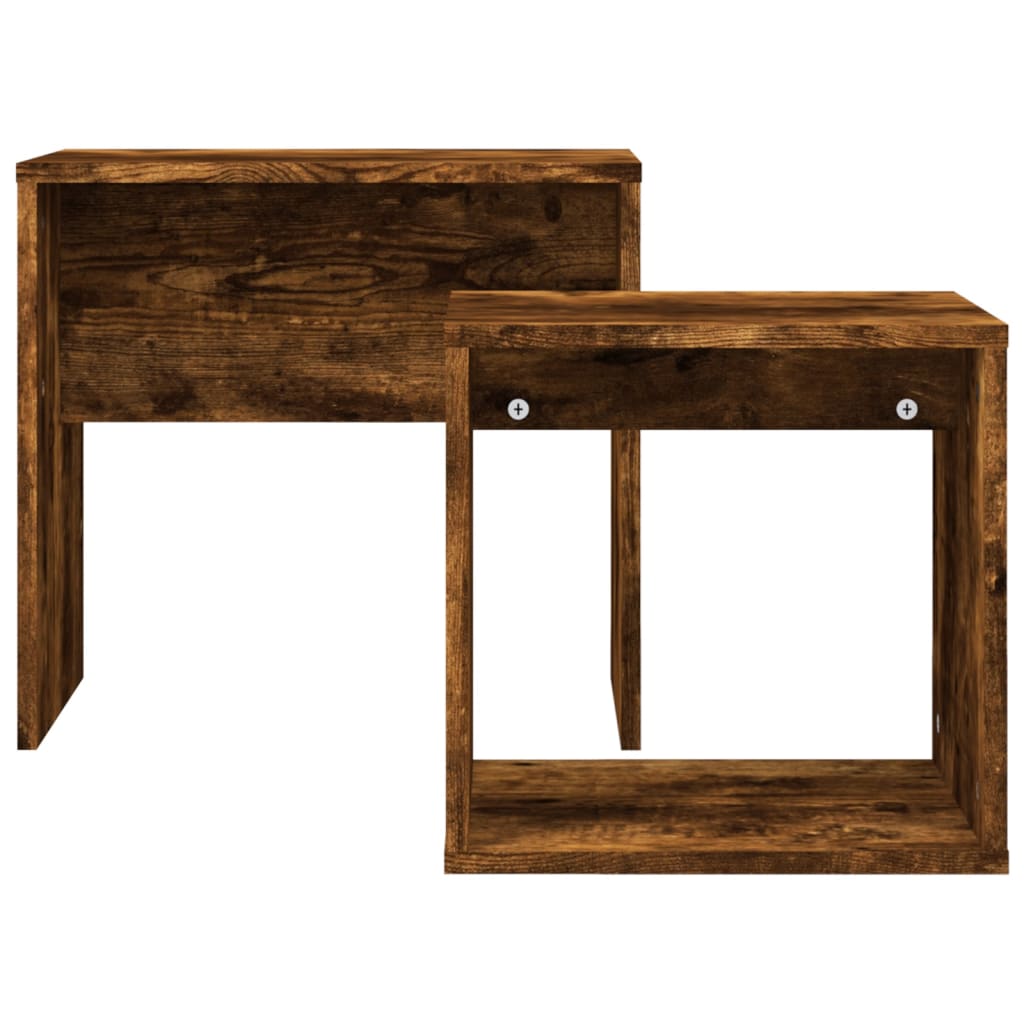 Salontafelset 48x30x45 cm bewerkt hout