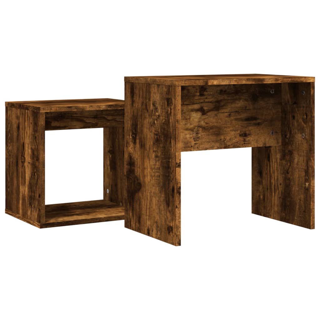 Salontafelset 48x30x45 cm bewerkt hout