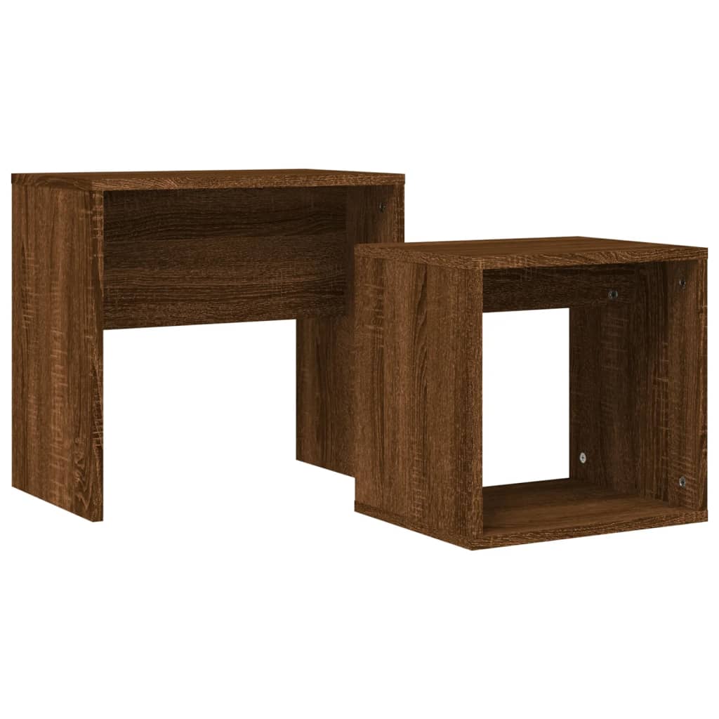 Salontafelset 48x30x45 cm bewerkt hout