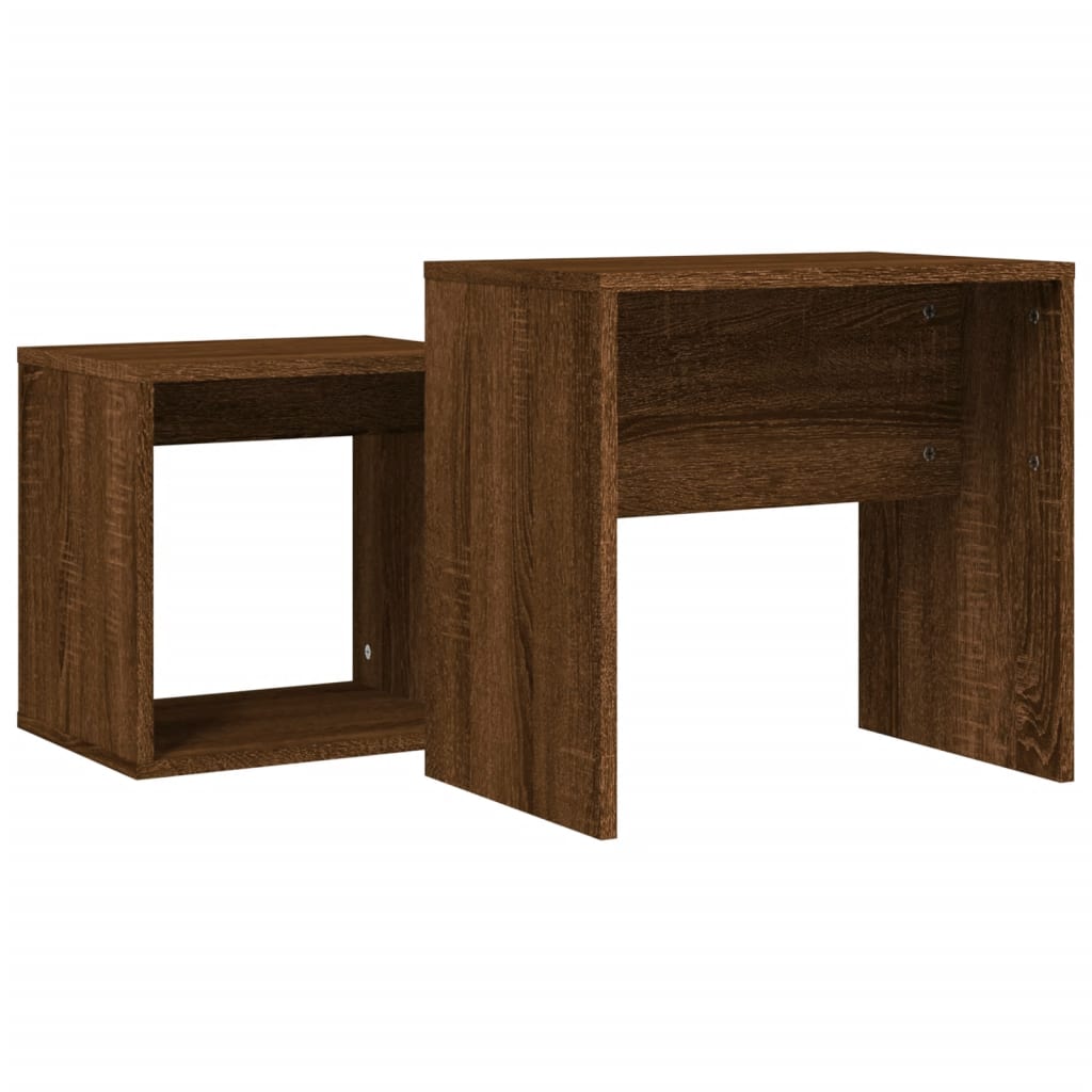 Salontafelset 48x30x45 cm bewerkt hout