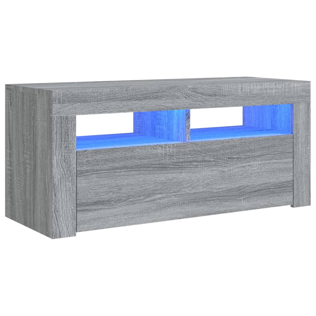 Tv-meubel met LED-verlichting 90x35x40 cm