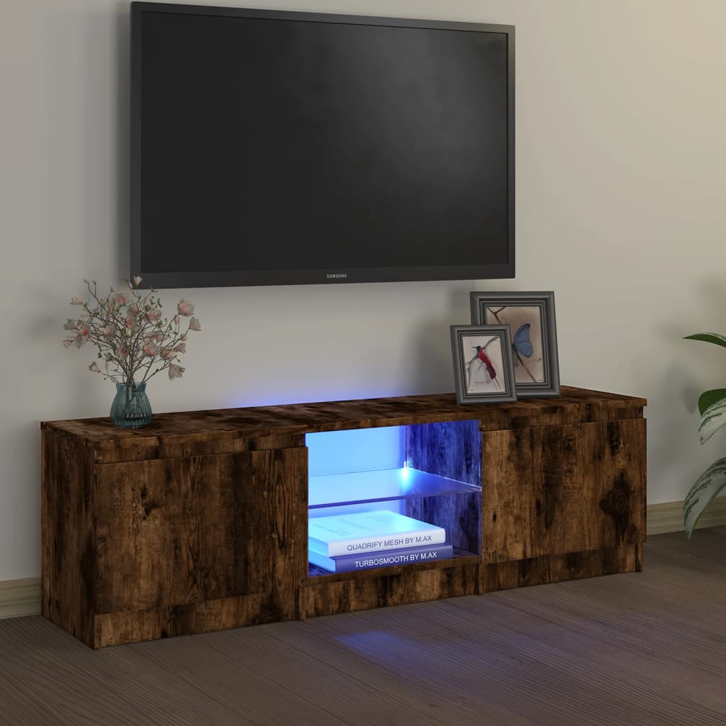 Tv-meubel met LED-verlichting 120x30x35,5 cm