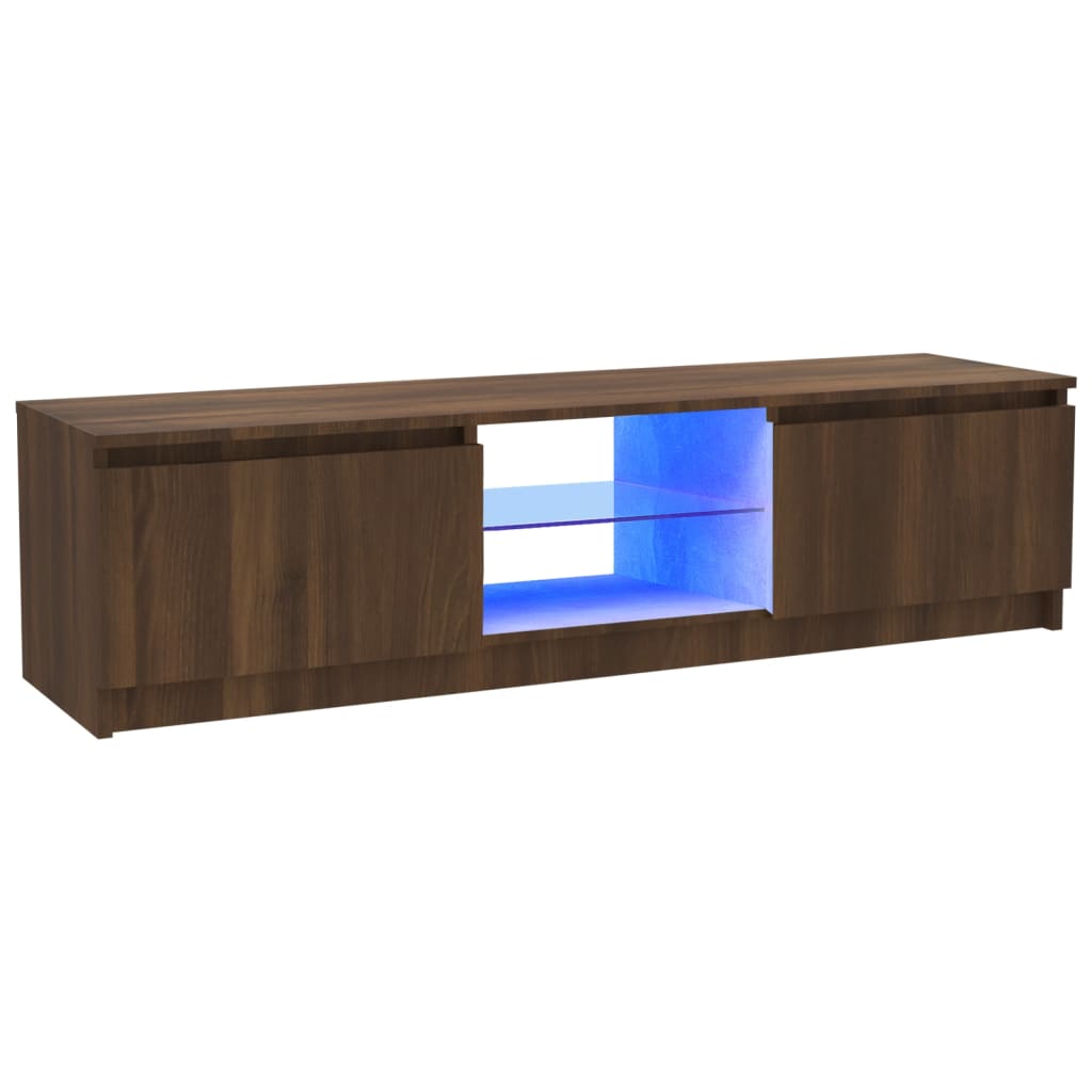 Tv-meubel met LED-verlichting 120x30x35,5 cm