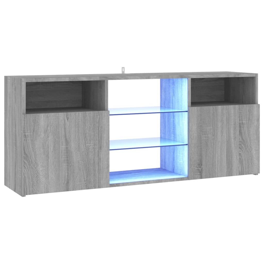 Tv-meubel met LED-verlichting 120x30x50 cm