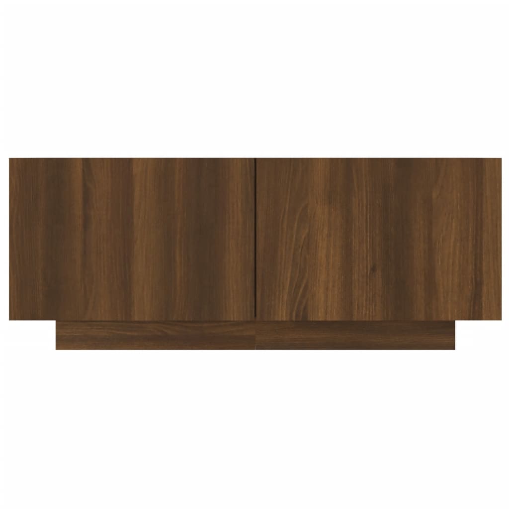 Tv-meubel 100x35x40 cm bewerkt hout eikenkleurig