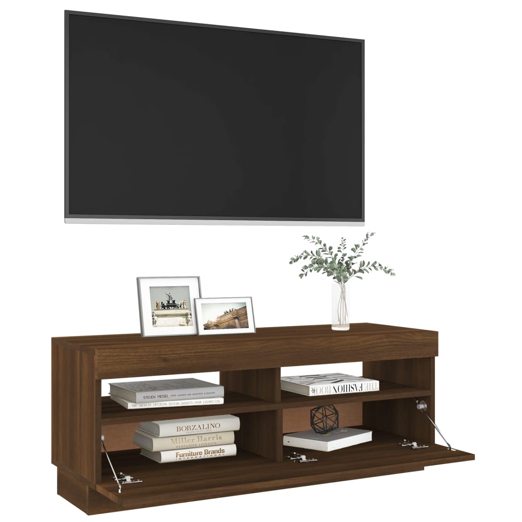 Tv-meubel met LED-verlichting 100x35x40 cm