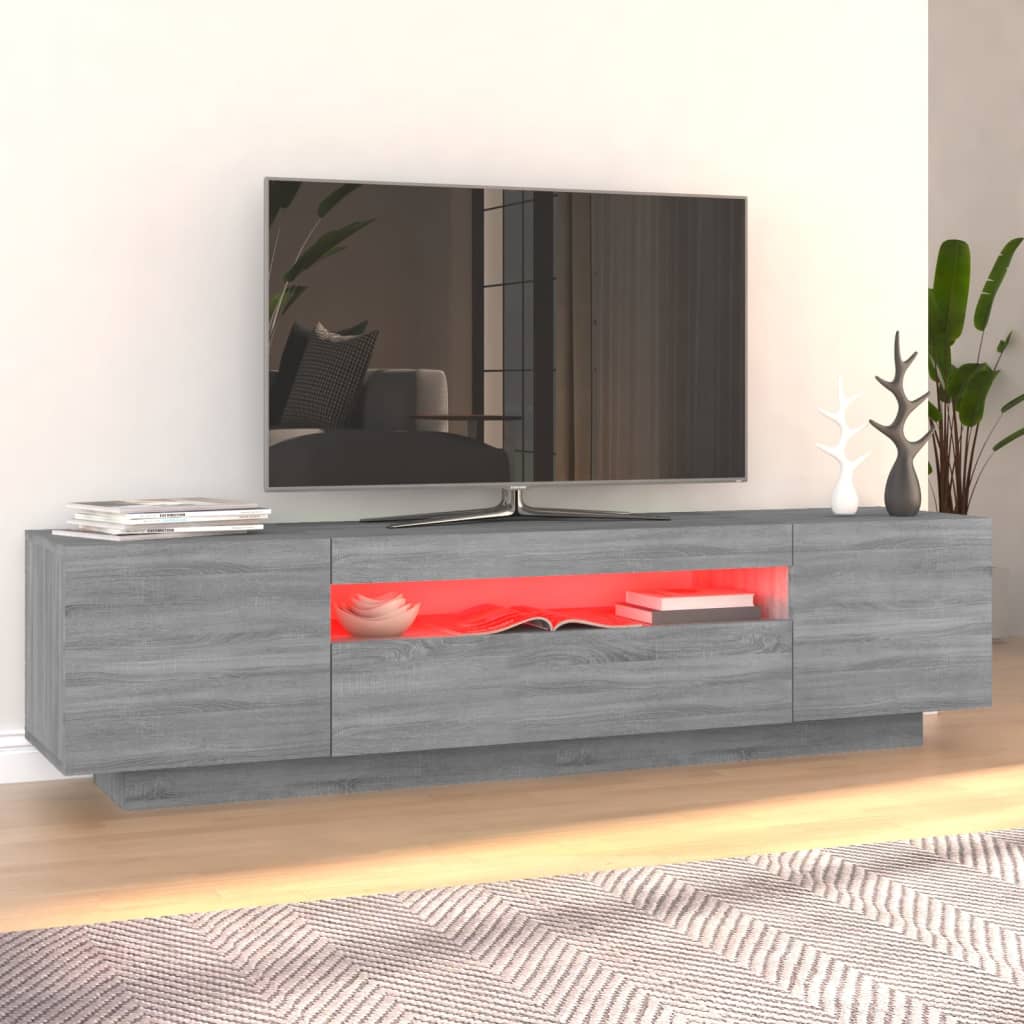 Tv-meubel met LED-verlichting 160x35x40 cm