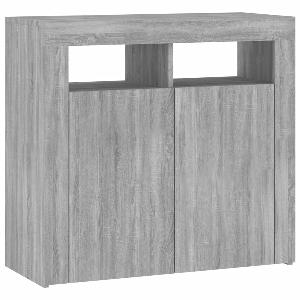 Dressoir met LED-verlichting 115,5x30x75 cm