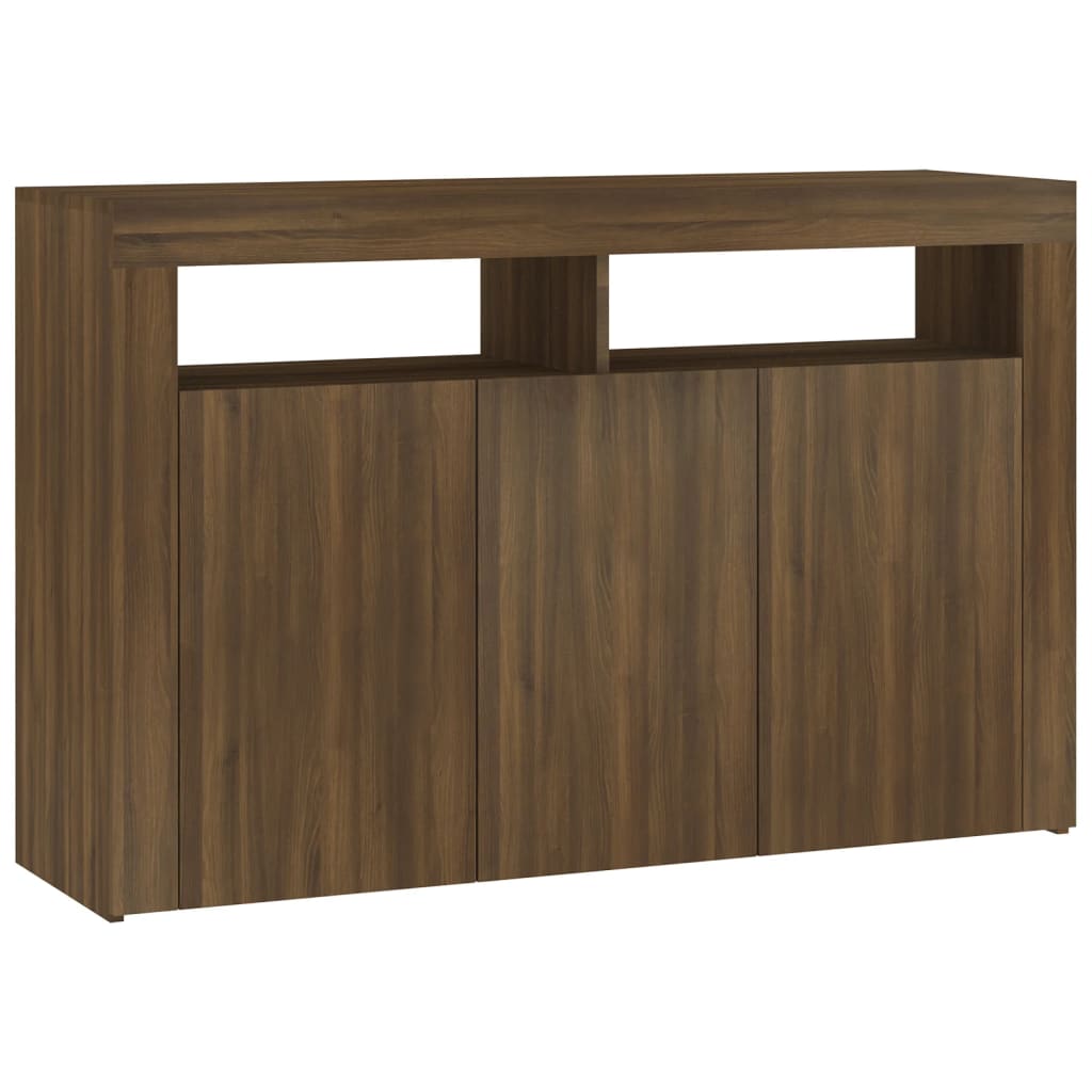 Dressoir met LED-verlichting 115,5x30x75 cm