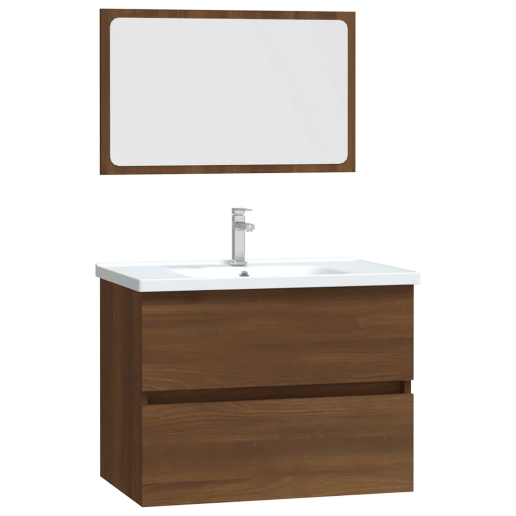 Ensemble de meubles de salle de bain 2 pièces en bois