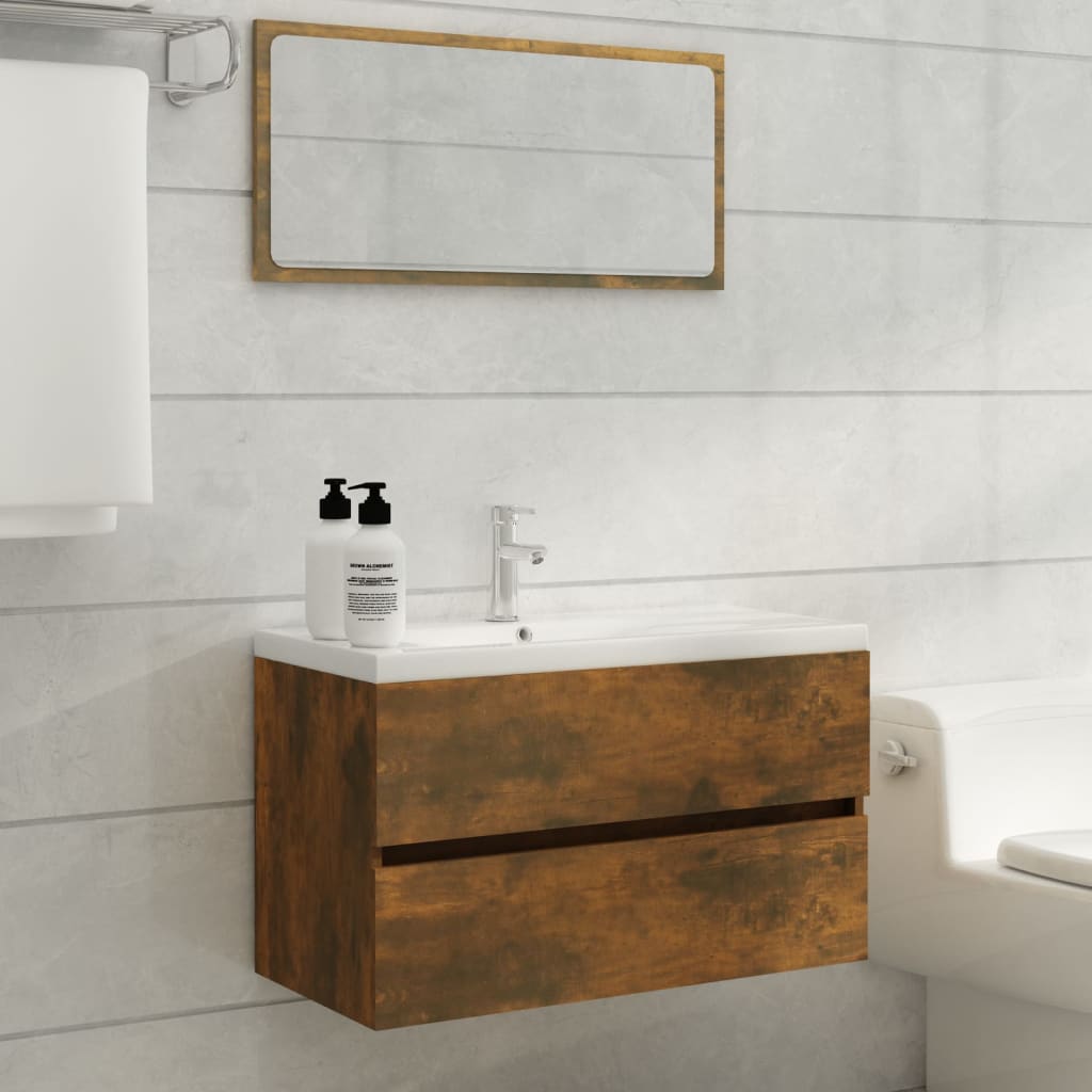 Ensemble de meubles de salle de bain 2 pièces en bois