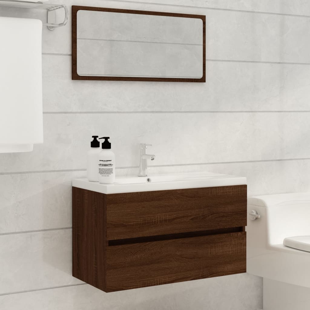 Ensemble de meubles de salle de bain 2 pièces en bois