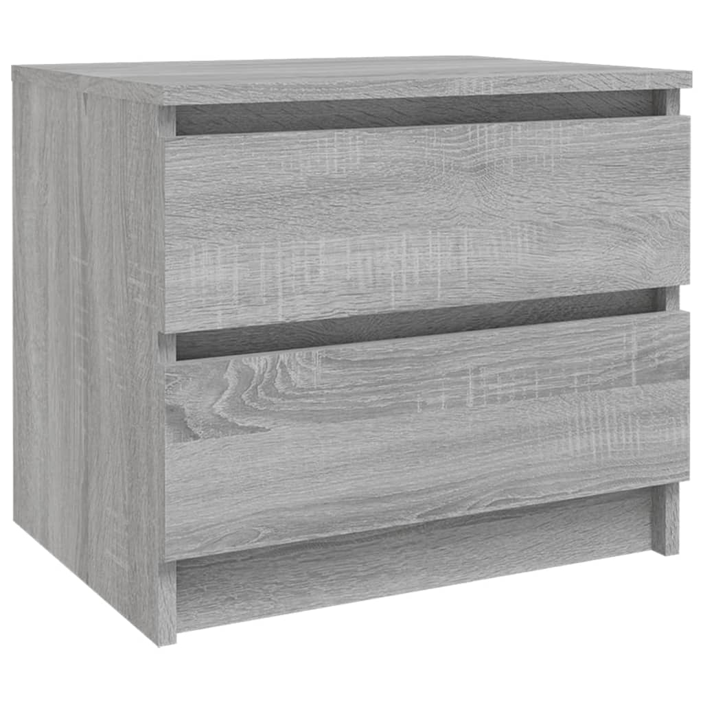 Nachtkastjes 2 st 50x39x43,5 cm bewerkt hout