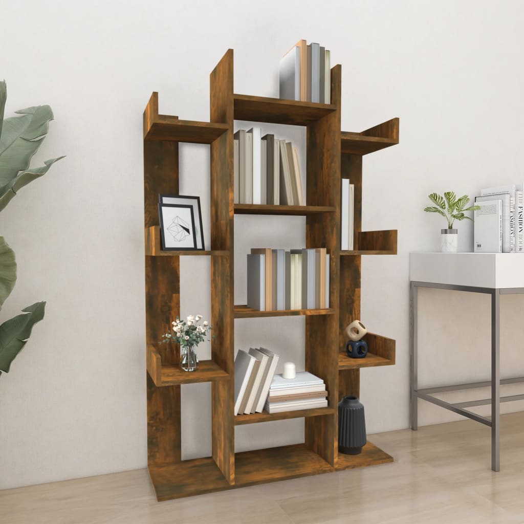 Boekenkast 86x25,5x140 cm bewerkt hout