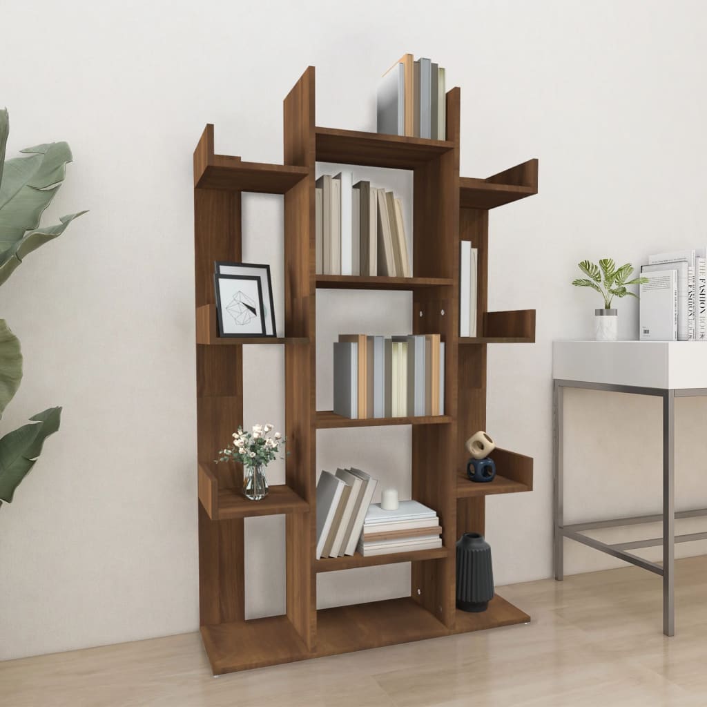 Boekenkast 86x25,5x140 cm bewerkt hout