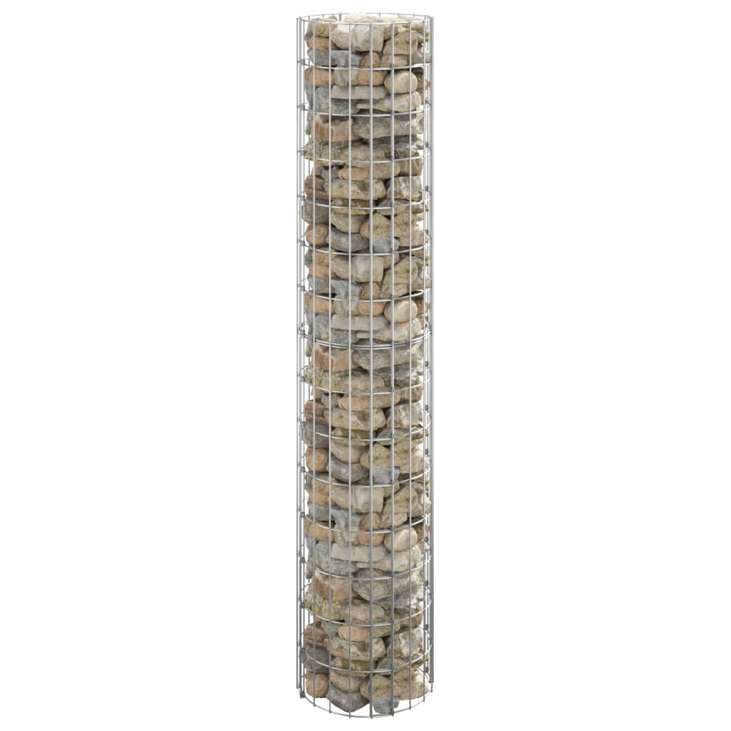 Gabion paal rond Ø30x100 cm gegalvaniseerd staal