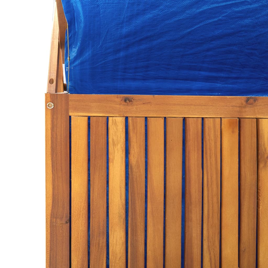 Boîte de rangement avec treillis 99x50x160 cm en bois d'acacia massif