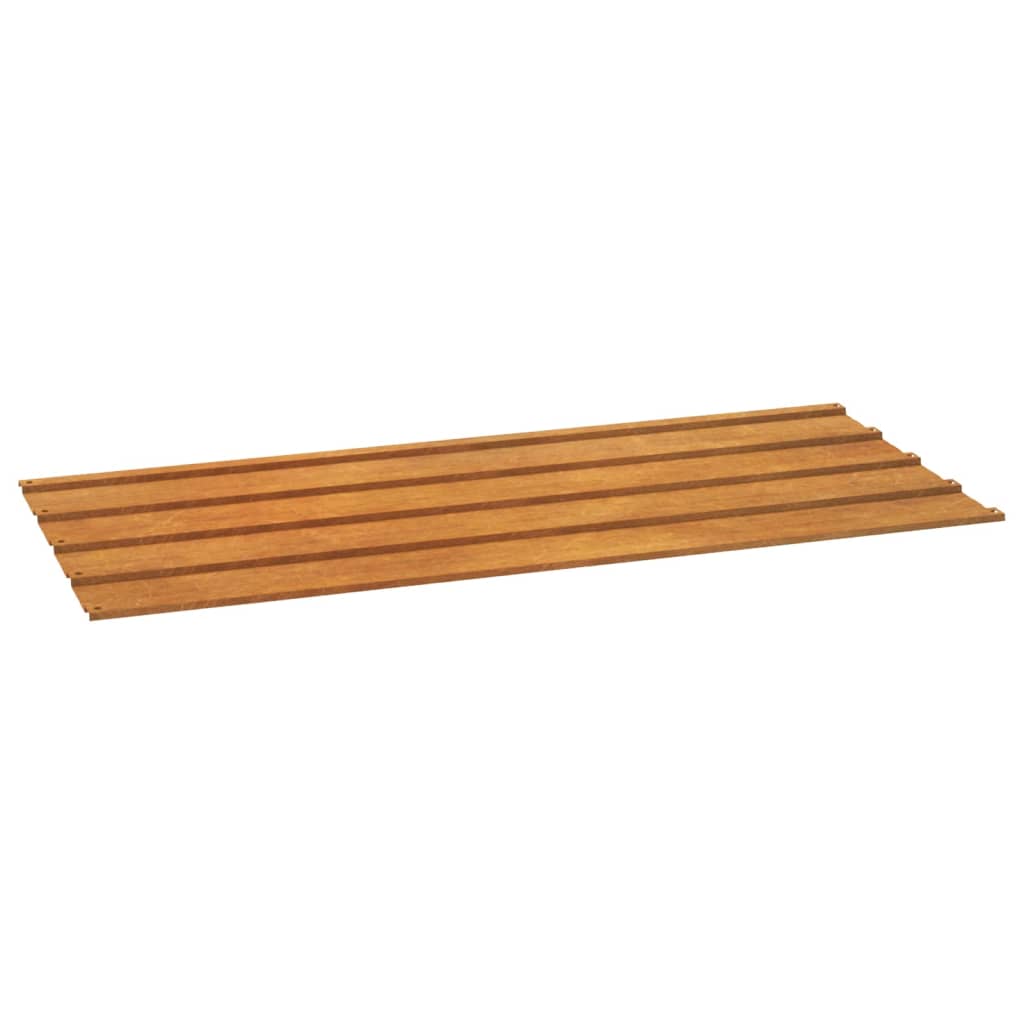 Panneaux de toit 12 pcs 100x44 cm acier corten rouillé