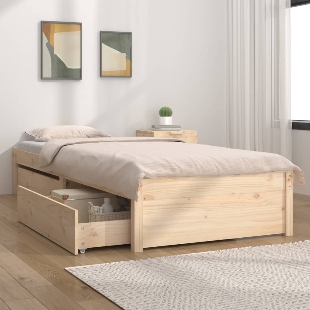 Bedframe met lades 90x190 cm