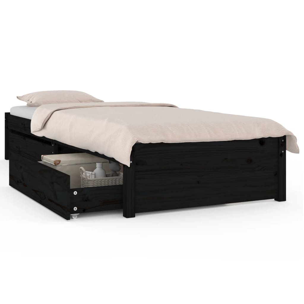 Bedframe met lades 75x190 cm