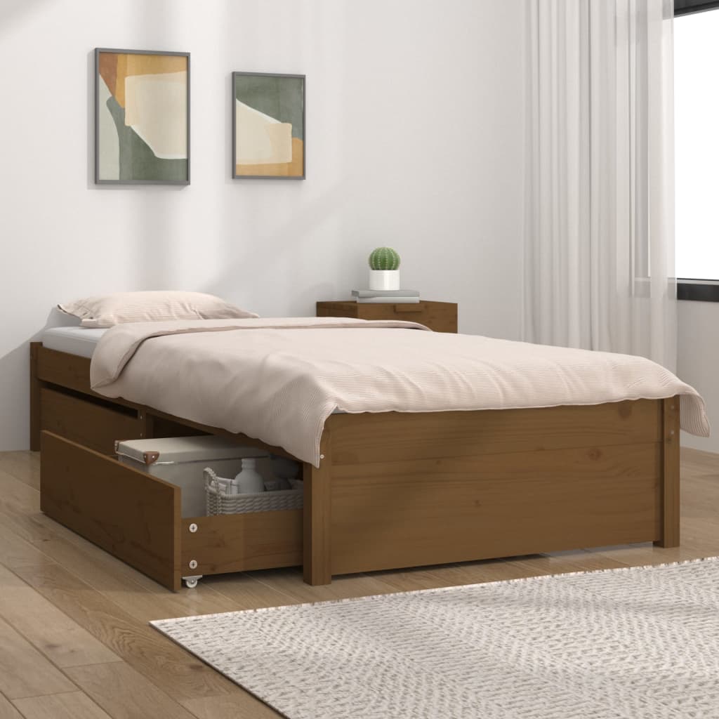 Bedframe met lades 75x190 cm