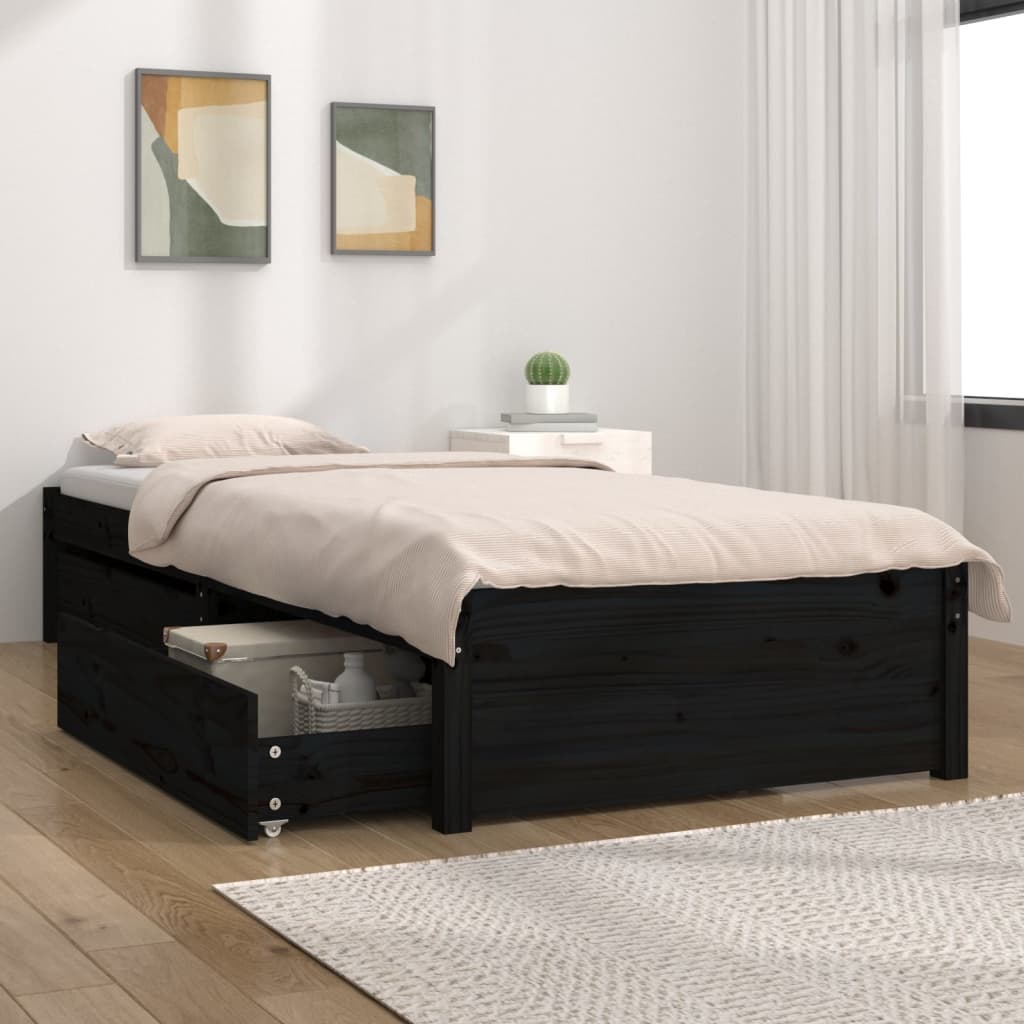 Bedframe met lades 75x190 cm