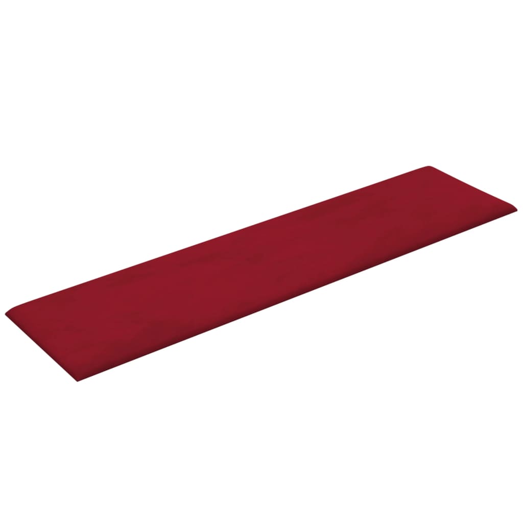 Panneaux muraux 12 pcs 1,08 m² 60x15 cm velours