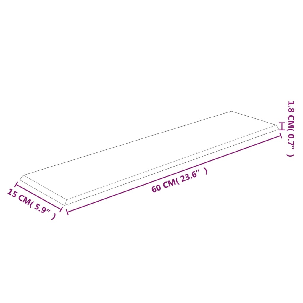 Wandpanelen 12 st 3,24 m² 90x30 cm fluweel