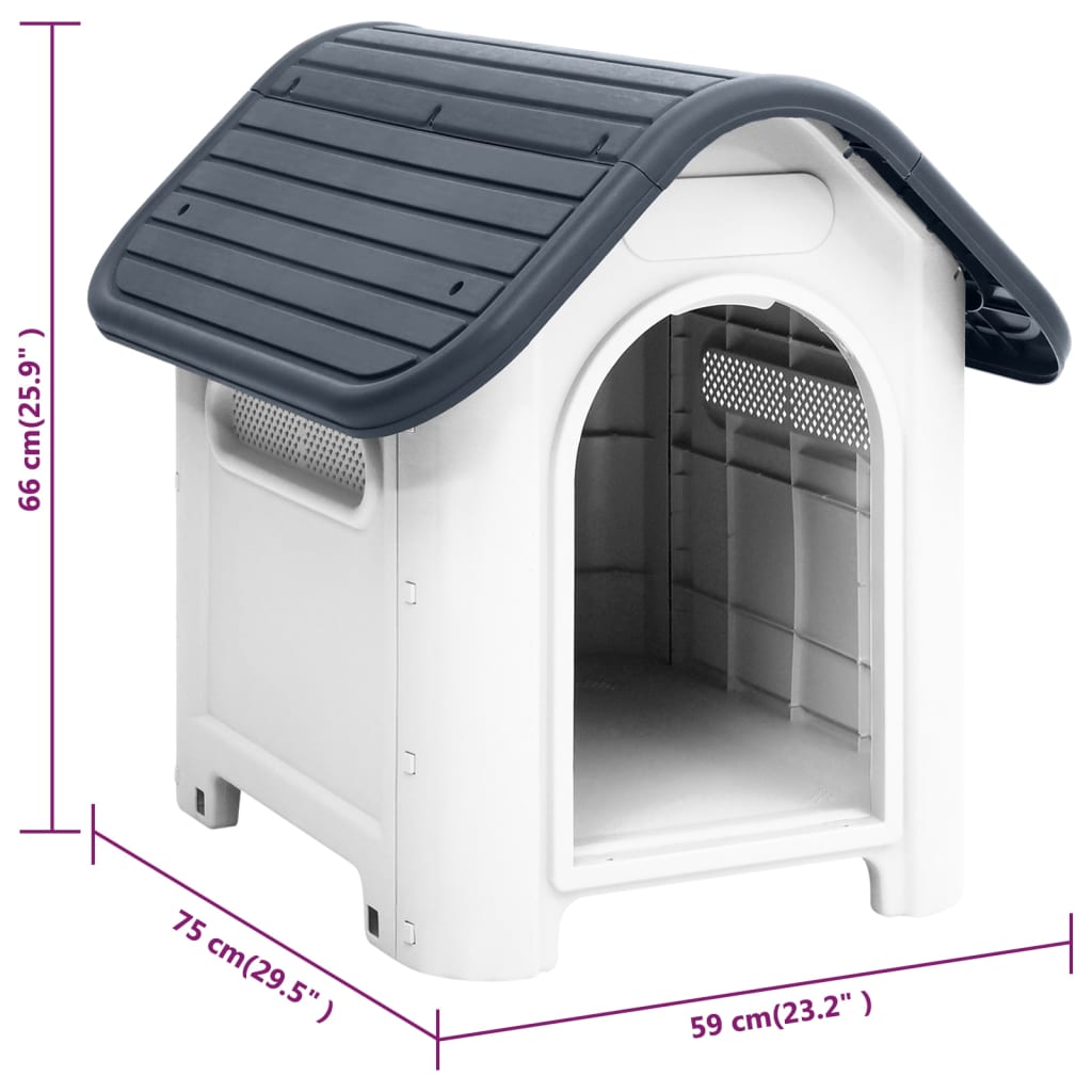 Niche pour chien 59x75x66 cm polypropylène