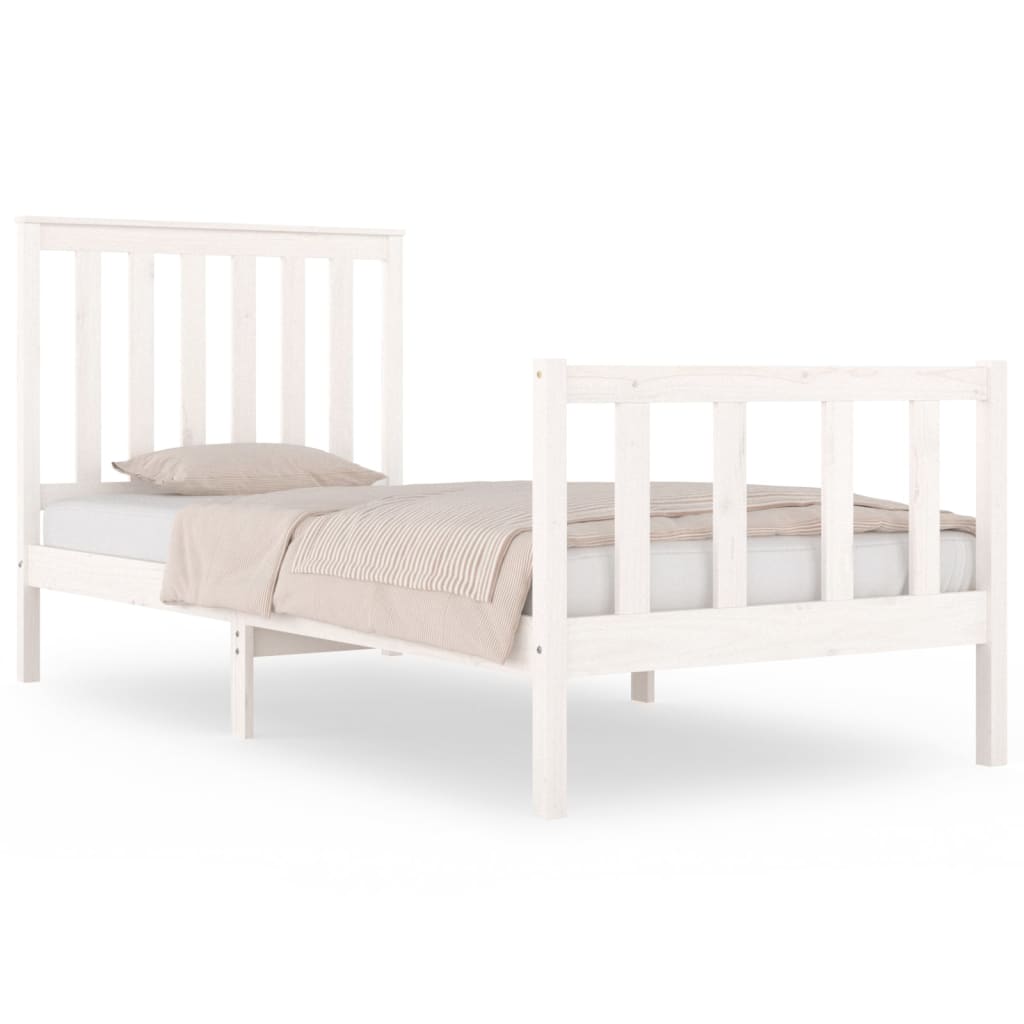 Bedframe met hoofdbord grenenhout 120x200 cm