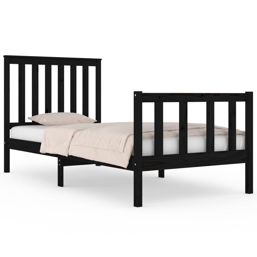 Bedframe met hoofdbord grenenhout 120x200 cm