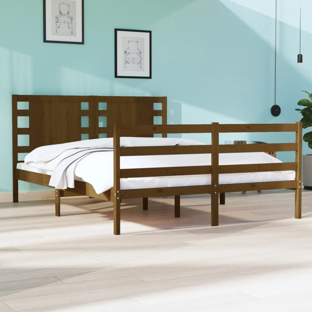 Bedframe massief grenenhout 140x200 cm