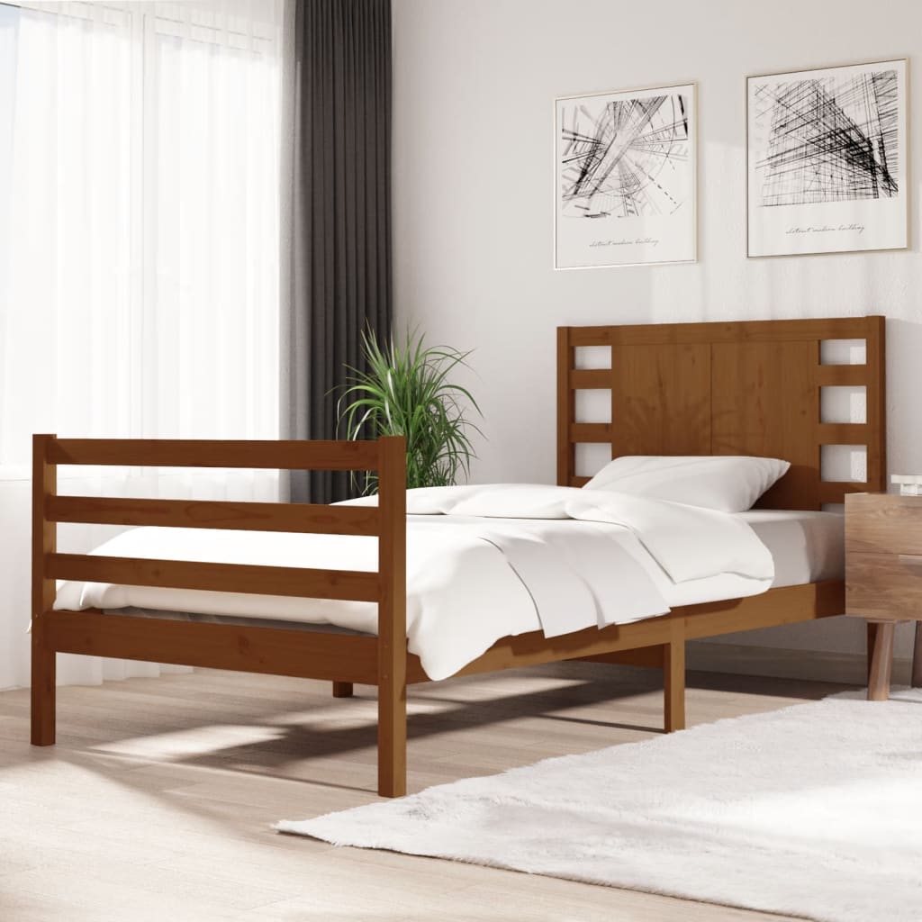 Bedframe massief grenenhout 140x200 cm