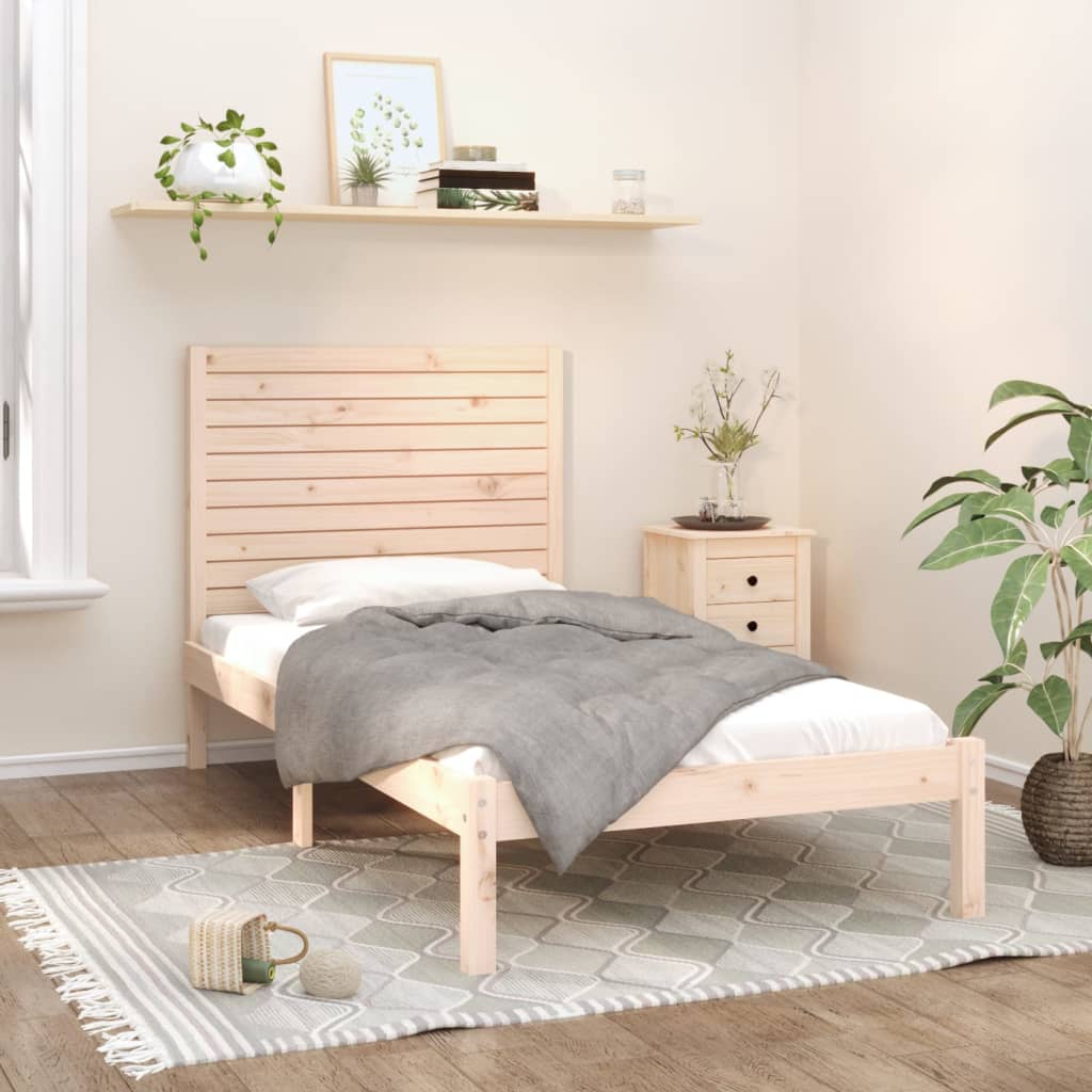 Bedframe massief hout 90x190 cm