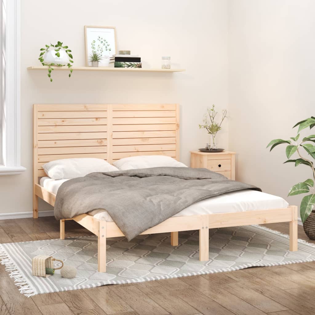 Bedframe massief hout 90x190 cm