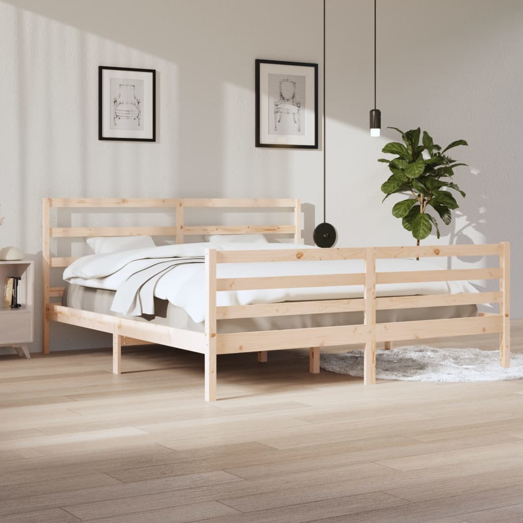 Bedframe massief grenenhout 90x200 cm