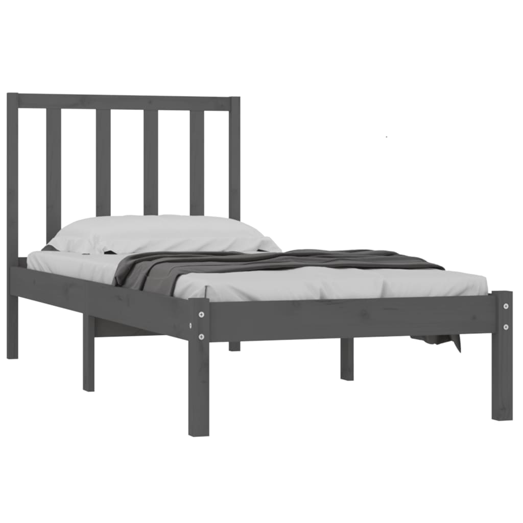 Bedframe massief grenenhout 75x190 cm