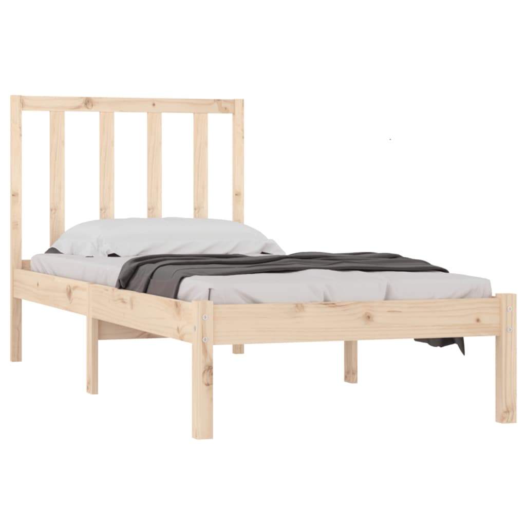 Bedframe massief grenenhout 75x190 cm