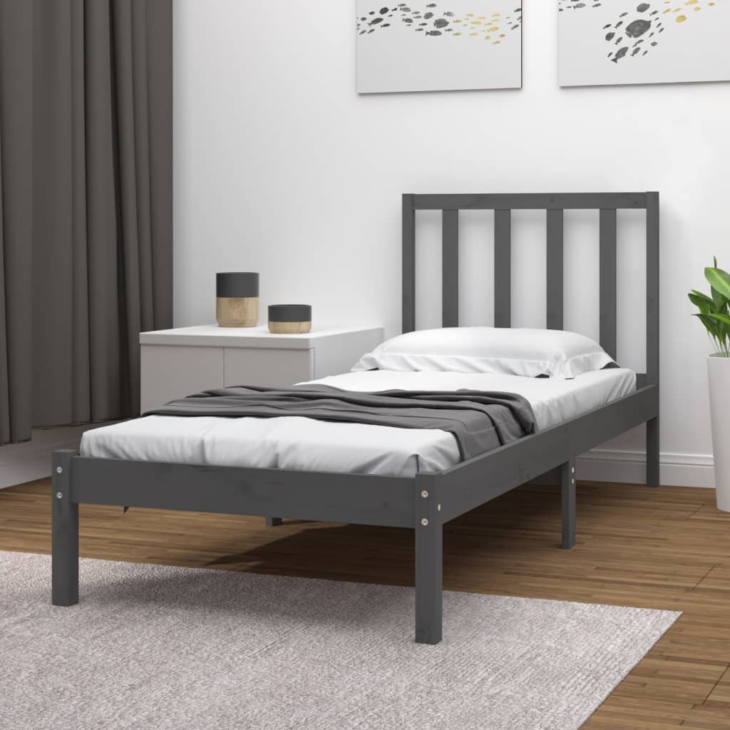 Bedframe massief grenenhout 75x190 cm