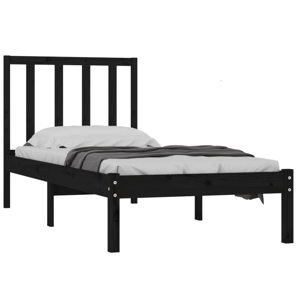 Bedframe massief grenenhout 75x190 cm