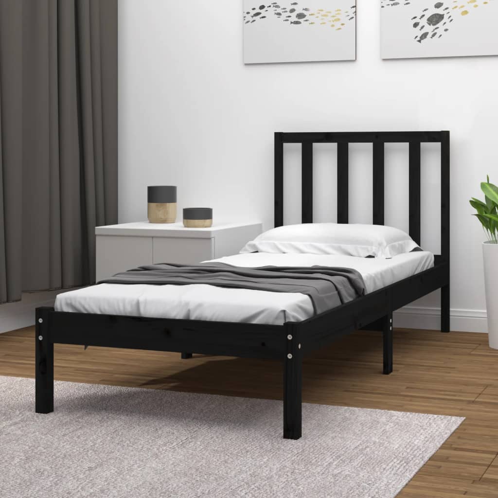 Bedframe massief grenenhout 75x190 cm