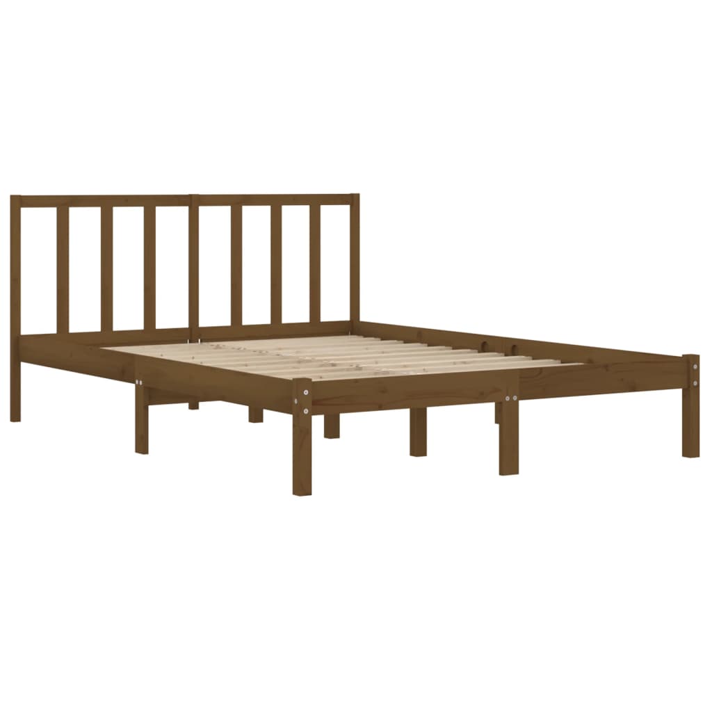 Bedframe massief grenenhout 135x190 cm