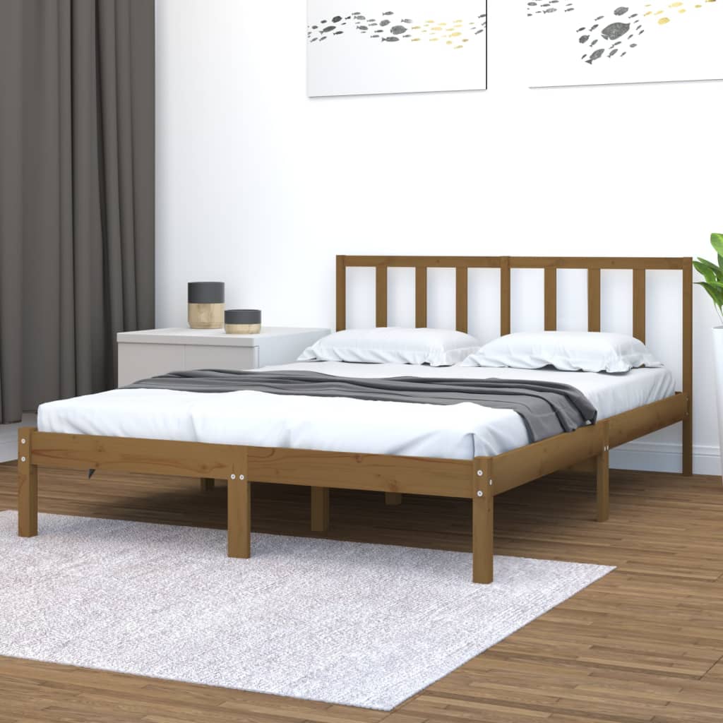 Bedframe massief grenenhout 75x190 cm