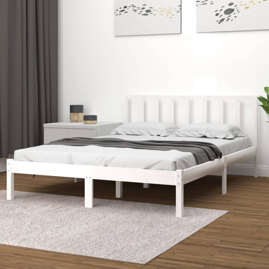 Bedframe massief grenenhout 135x190 cm