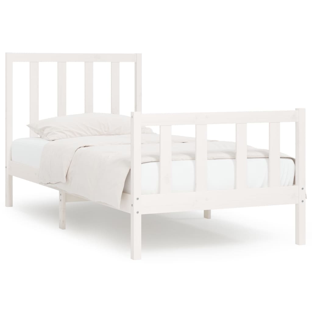 Bedframe massief hout 135x190 cm