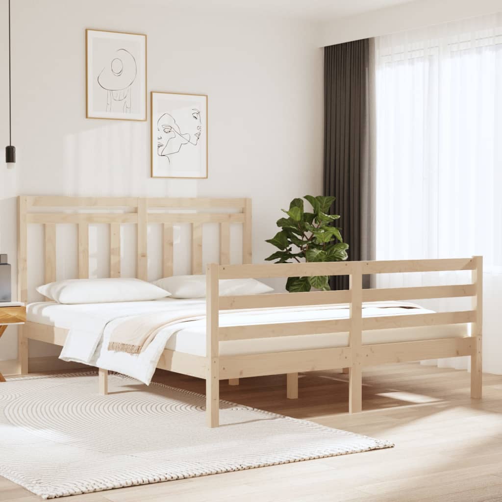 Bedframe massief hout 160x200 cm