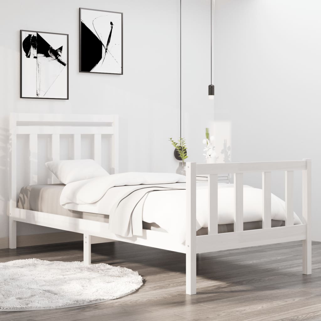 Bedframe massief hout 120x190 cm